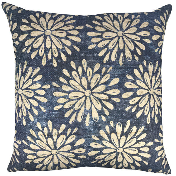 Flowers Shibori Throw Pillow Wayfair